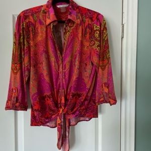 Colourful paisley blouse
